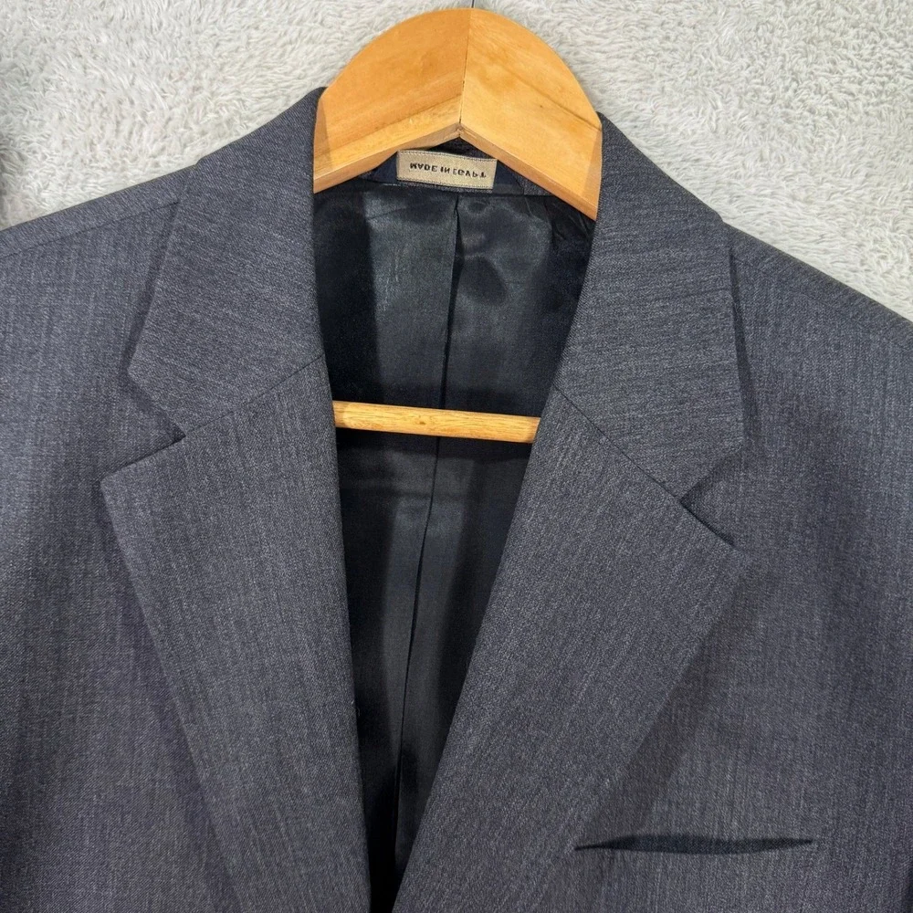 Banana Republic Mens 40R Slim Charcoal Gray Wool Suit Jacket Pants 33x27 Classic